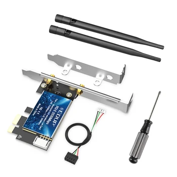 

EDUP EP-9631 AC2030 BT5 WiFi PCI Express Wireless Dual Band Tech Adapter