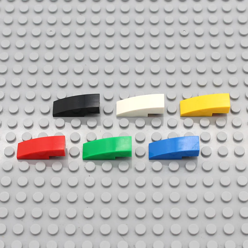 Moc склон изогнутый 3x1 без шпилек 50950 Arc DIY креативные просвечивающие Блоки Кирпичи
