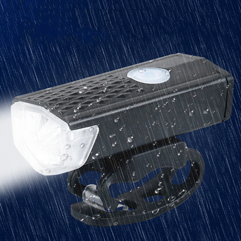 

Bike Light USB Rechargeable 300 Lumen 3 Mode Bicycle Front Light Lamp Waterproof 6000K Bike Headlight Cycling LED Flashlight
