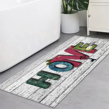 

40x120 Cm Fashion "Home" Printed Wood Pattern Floor Rug For Living Room Mat Home Decoration Kitchen Carpet Anti-slip Bath Carpet