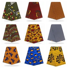 Африканская ткань Анкара,, высокое качество, голландский воск, принт, ткань, печать, хлопок, африканская, нигерийская, настоящая, Голландская, воск, платье