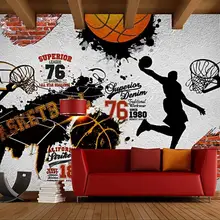 Индивидуальные ретро ностальгические НБА Баскетбол фон обои росписи
