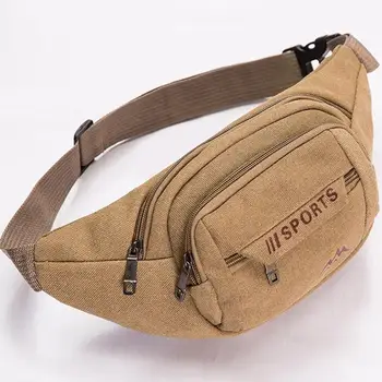 

GloryStar Men Waist Packs Canvas Outdoor Cycling Runing Riding Jogging Travel Sport Belt Bag Waist Packs 6L 80-110cm