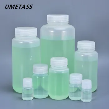 

UMETASS 5ML-500ML Wide neck Empty plastic bottle with screw cap BPA Free Round container for powder Lotion Food 2PCS/lot