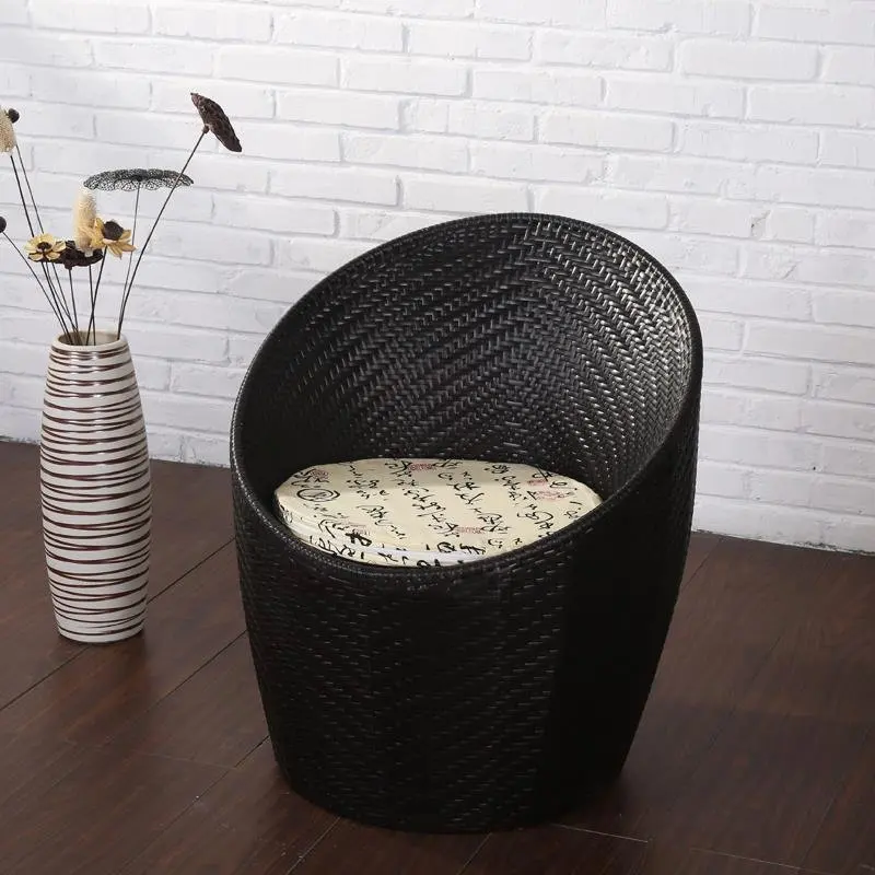 

Balcony Table And Chair Wicker Chair Small Coffee Table Combination Simple Leisure Outdoor Outdoor Garden Chair