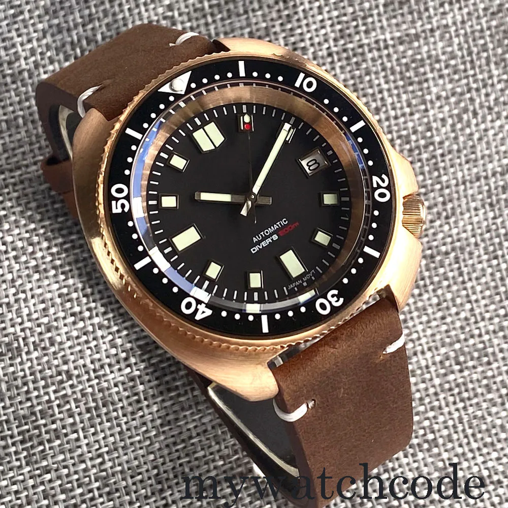 44mm Tandorio Solid Full Real Cusn8 Bronze Nh35a Pt5000 200m Waterproof  Mechanical Automatic Men Watch Sapphire Glass - Mechanical Wristwatches -  AliExpress