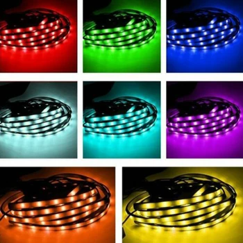 

LED Strips 4pcs 8 Color Site atmosphere light strip RGB Underbody Underglow Neon Accent Light 36" 48" Tube Kit
