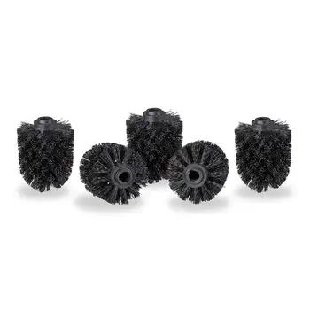 

AYHF-Toilet brush head in a set of 5, loose toilet brushes 12mm thread, replacement brush head diameter 8 cm, black