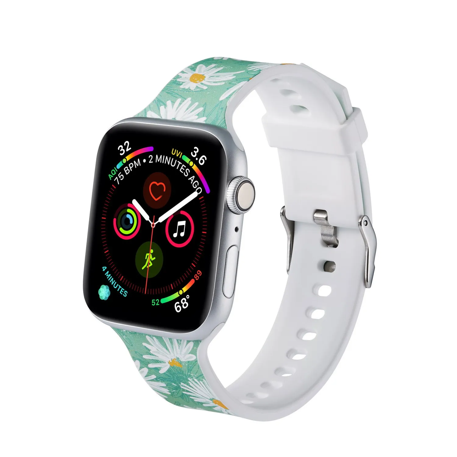8 Для Apple Watch 38 мм 42 мм 40 мм 44 мм мягкий ремешок мультфильм камуфляж браслет для iwatch серии 5 4 3 2 1 Аксессуары для умных часов - Цвет ремешка: 8