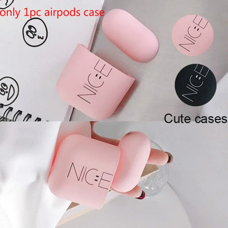1 шт. модный красивый жесткий защитный чехол с принтом для наушников Airpods 1/2 Bluetooth
