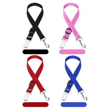 

Pet Seat Belts Adjustable Durable Nylon Pet Dog Cat Vehicle Seat-belt Automobile Safety Belt Leash For Small Medium Large Dogs