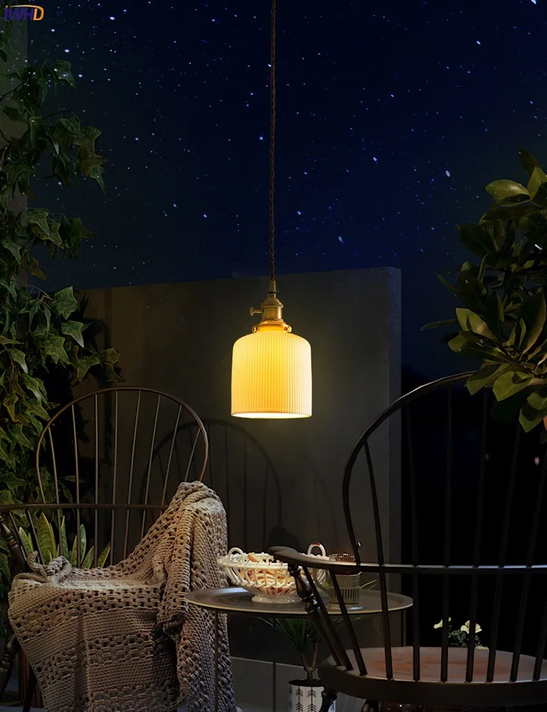 Nordic Style Ceramic Pendant Lights Fixtures Bedroom Dinning Living Room Light Modern LED Pendant Lamp Lighting Luminaire (17)