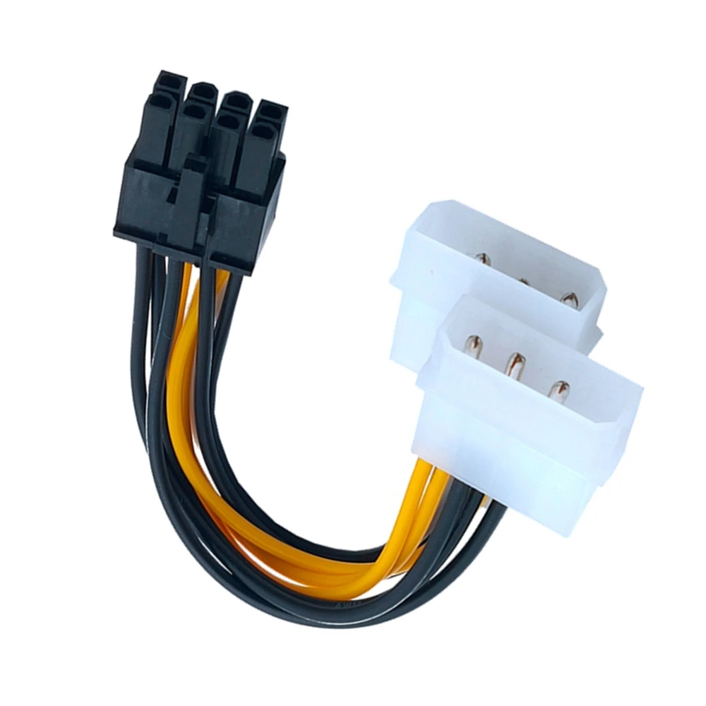 Neue Heiße 6 inch 2 x Molex 4 pin zu 8-Pin PCI Express Video Karte Pci-e ATX NETZTEIL power Converter Kabel-Molex Pcie 8 | Компьютеры и