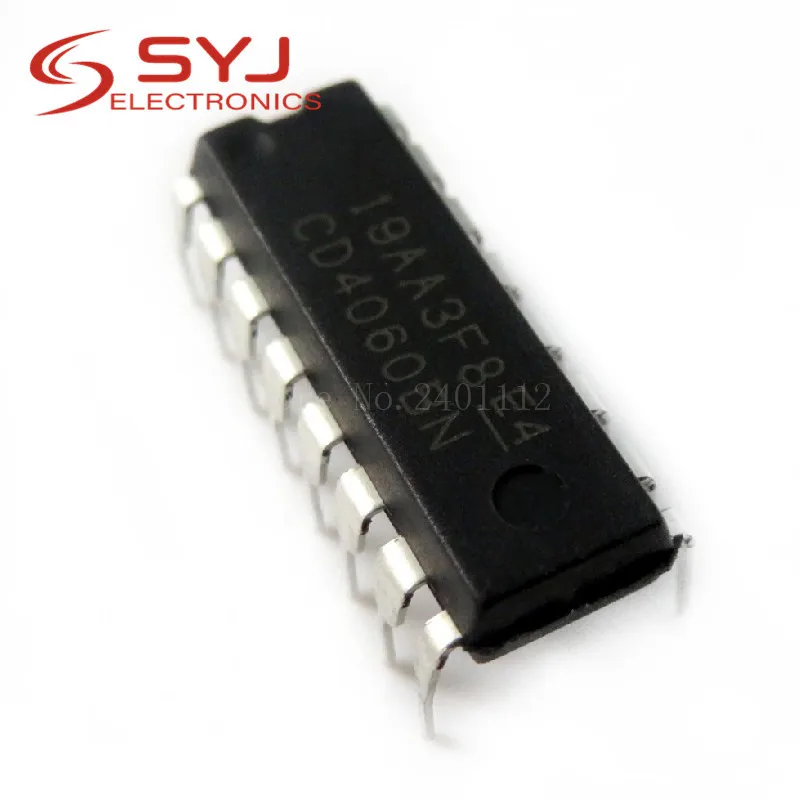10 шт./лот CD4060BE CD4060 4060 Ripple Carry бинарный счетчик IC DIP 16 pin в наличии с низкой