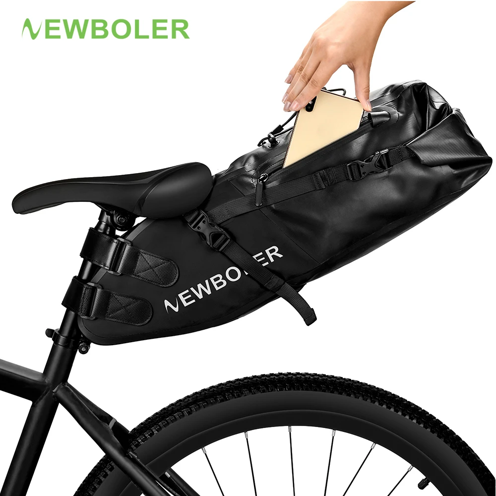 Newboler Bike Bag Waterdichte 13L Grote Capaciteit Fiets Zadeltas Fietsen  Opvouwbare Staart Achter Tas Mtb Road Kofferbak Bikepacking|Bicycle Bags \u0026  Panniers| - AliExpress
