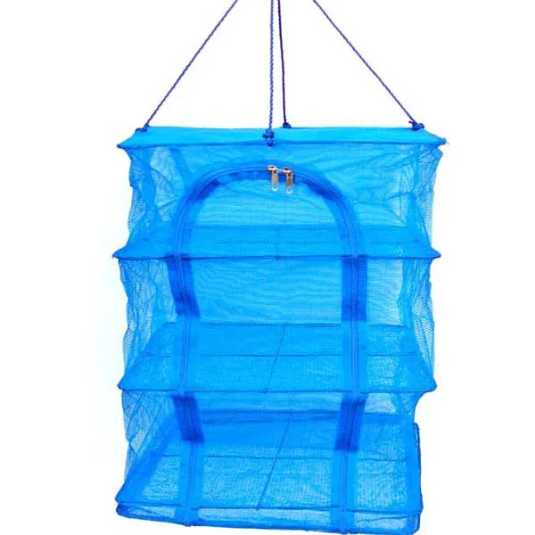 

Fish Drying Cage Foldable Fish Drying Net Fishnet & Vegetable Dry Network Food Network Storage Network U-Shaped Zipper 40*40 Sma