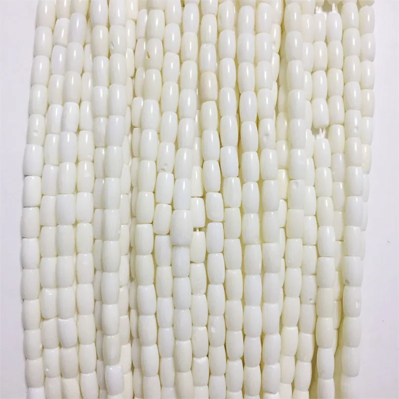 

AAAAA 5*8 мм рисовый белый коралловый драгоценный камень фотобусины чип Диск драгоценный камень плоская распорка DIY Изготовление ювелирных изделий браслет модное ожерелье