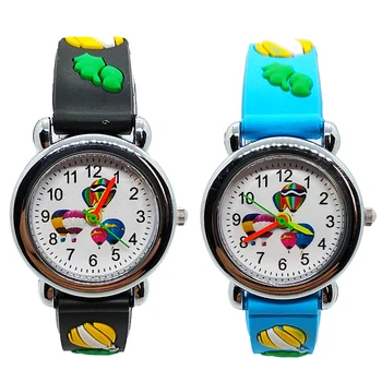

Hot Air Balloon Round Dial Silicone Band Children Quartz Wrist Watch Silicone Straps Kids Watches Use School Travel Clock Gifts