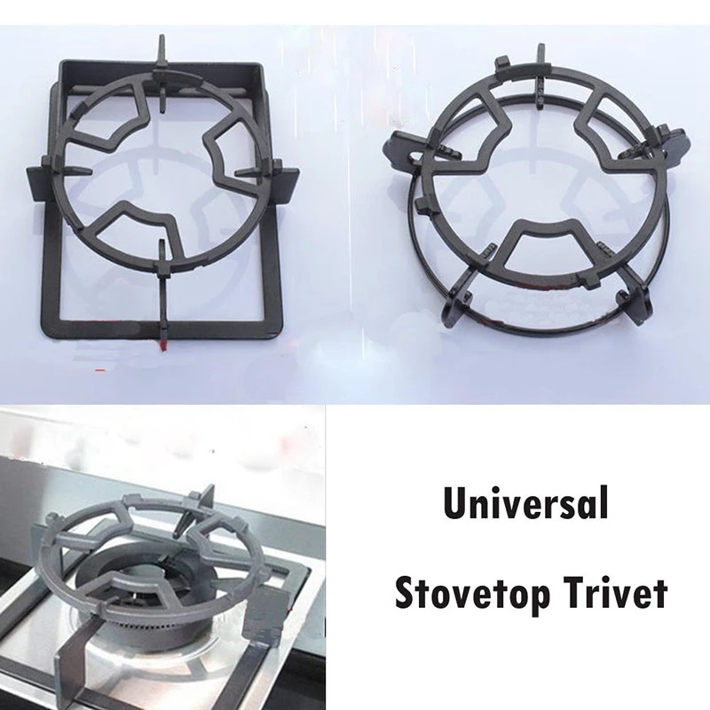 Universal Cast Iron Wok Pan Stand Support Rack For Burners Gas Hobs Cookers 