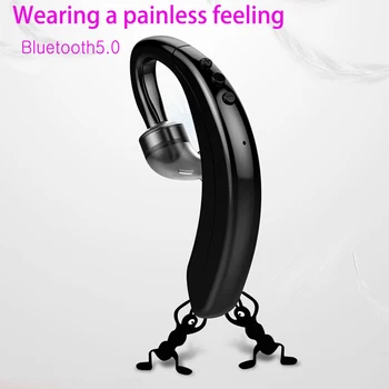 

Bluetooth Earphones wireless headphones with microphone earphone headphone business headset ear hook handsfree for Android IOS