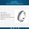 Jellystory 925 Sterling Silver Ring with Round Sapphire Zircon Gemstone Fine Jewelry ring for Women Wedding Party Gift wholesale ► Photo 2/6