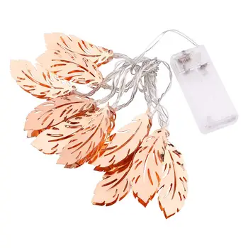 

10 Beads 1.5 Meters USB Girls Room Decoration Nordic Rose Gold Feather Light String Bedroom Layout Lights