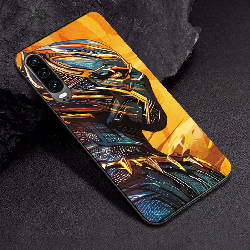 Чехол captain america для huawei P30 Lite P10 Lite, черный ТПУ для huawei P30 P20 Pro P8 P9 Lite, чехол для huawei P30 Pro, чехол - Цвет: TPUBLK639