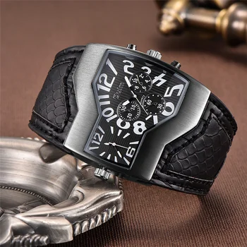 

Classic Watch Men Two Time Zone Men's Watches PU Leather Sports Wristwatch Male Quartz Clock Casual Man Hours Relogios Masculino