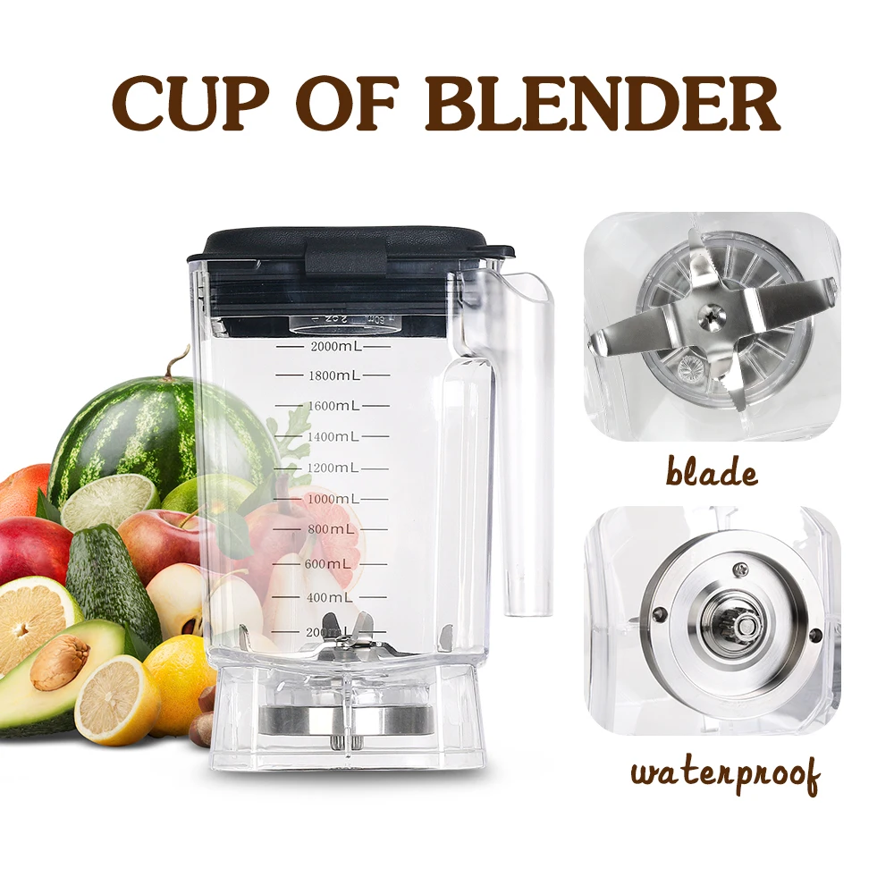ITOP 2L Jar Assembly Blender Cup For Blender Stainless Steel Blade Sutiable For BD9001&BD9003 4