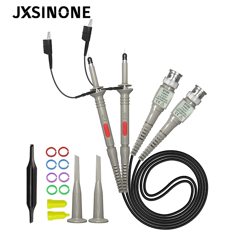 Пробный набор для осциллографа JXSINONE P6100 DC-100MHz 100 МГц X1/X10 | Инструменты