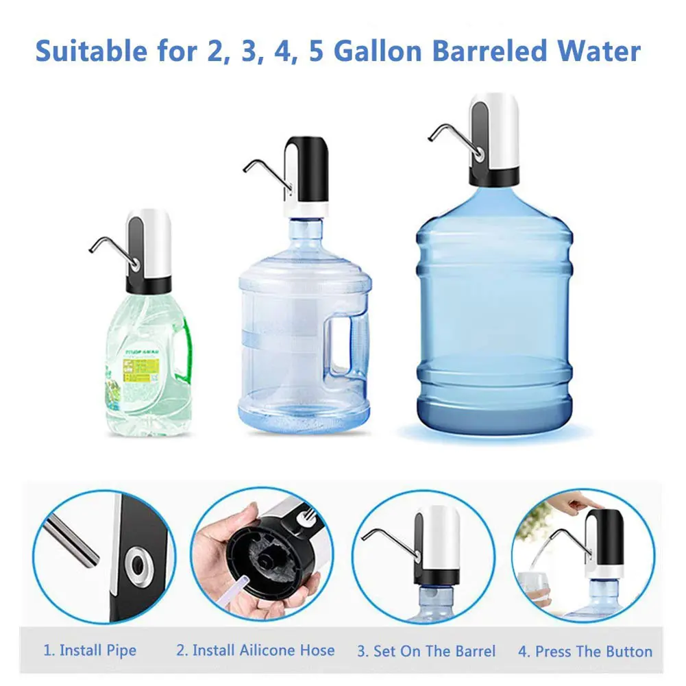 Высокий Безопасный автоматический насос для питьевой воды универсальный Электрический диспенсер для воды с светодиодная Кнопка UEJ