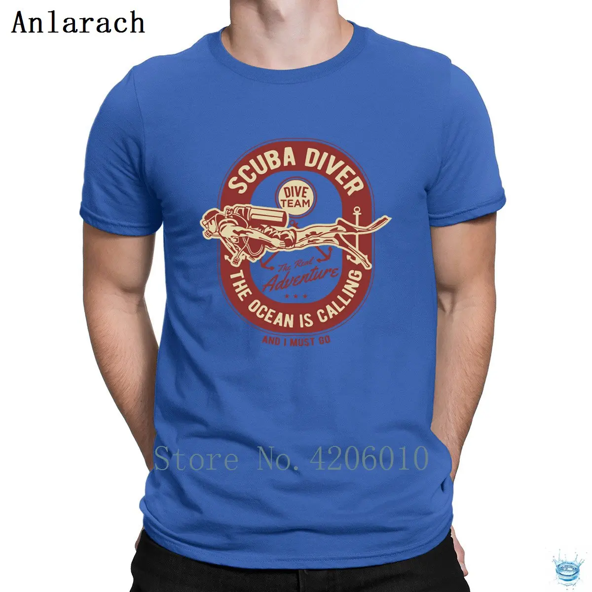 Scuba Diver Divings Dives Ocean T-Shirts Spring Homme Cheap Design T Shirt For Men Quirky Cotton Fashion Letters