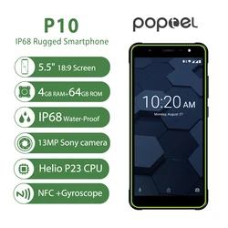 Poptel P10 смартфон с 5,5-дюймовым дисплеем, восьмиядерным процессором, ОЗУ 4 Гб, ПЗУ 64 ГБ, android 8,1
