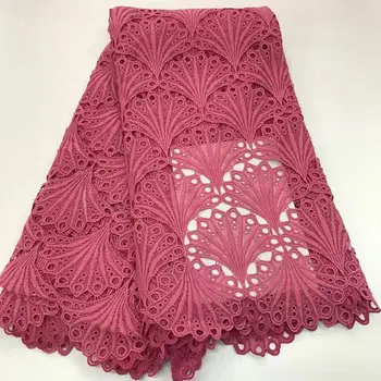 

2020 High Quality African Tulle Guipure Cord Lace Fabric Nigerian Network Cord Lace Fabric With Stones France Water Soluble Lace