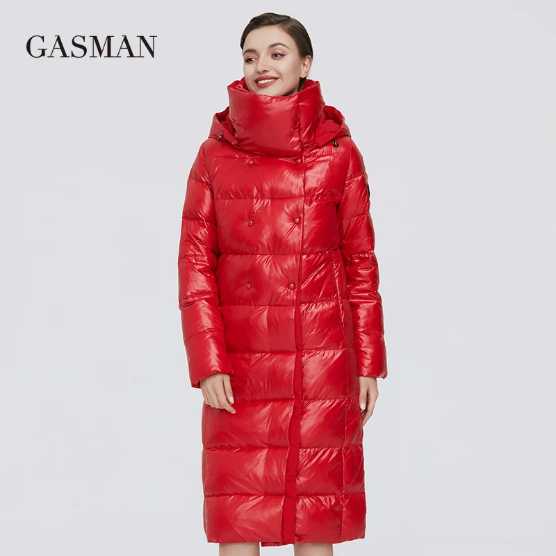 GASMAN 2020 женская зимняя куртка высокого качества с капюшоном длинная теплая парка