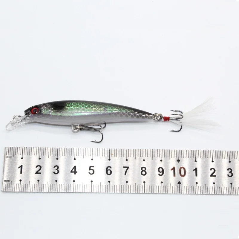 1PCS Minnow Fishing Lure 78mm 7g Sinking Hard Bait Wobbler Jig Bait Crankbait Carp Striped bass Pesca Fishing tackle SwimBait 6