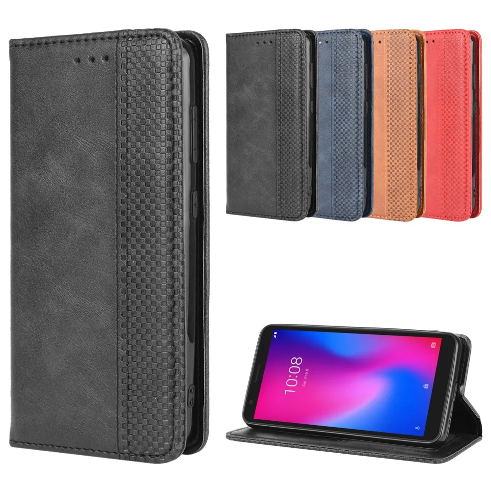Leather Wallet Flip Case - 5.45 inch Back Cover