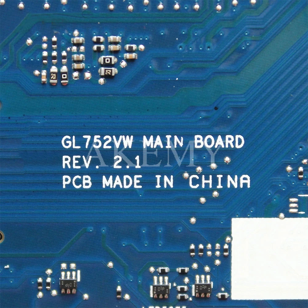 Материнская плата ROG GL752VW с I7 6700CPU N16P GX A1 материнская REV2.0/REV2.1 для For Asus GL752V GL752