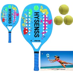 2021 Professional Carbon Beach Tennis Paddle Racket Soft EVA Face Pickleball Raqueta With Bag For Adult Tennis Racquet Equipment