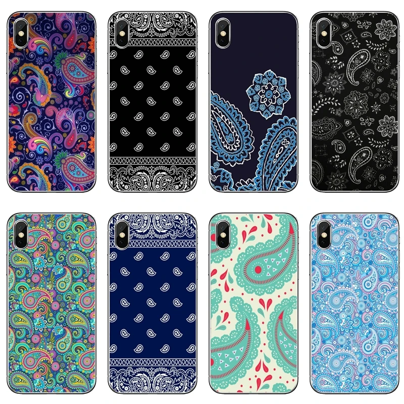 Royal Blue Bandana Paisley Accessories Phone Case For iPhone 11 Pro XS Max XR X 8 7 6 6S Plus 5 5S SE 4S 4 iPod Touch 5 6