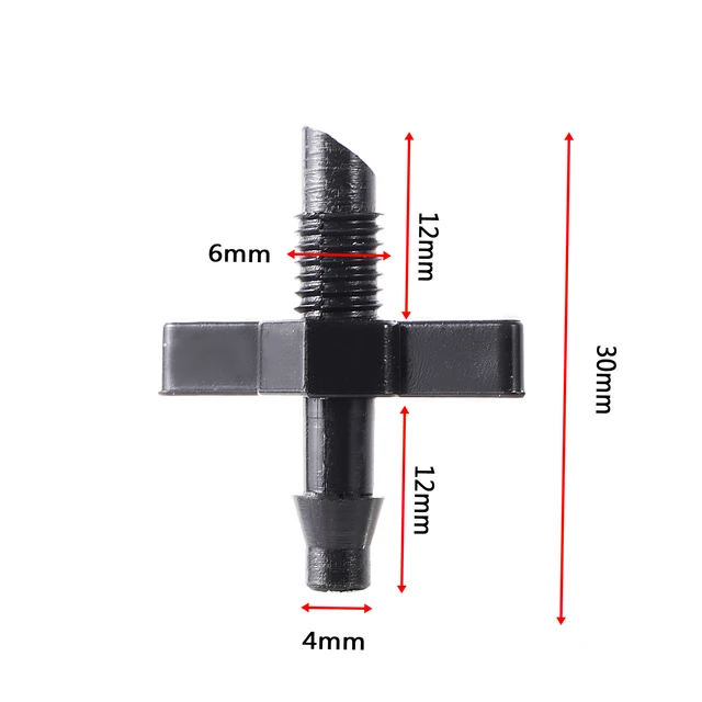 1/4 "Barb És 6 Mm -Es Szál Egyenes Csatlakozó Kerti Öntözőcső Cső Tömlőszerelvények Pvc Öntözés Csatlakozás 20Db - Image 2
