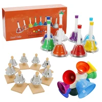 8-Note Color Bell Children Toys Percussion Instrument Set Rattle Metal Bell Musical Learning Toy Early Educational Teaching Aids 1