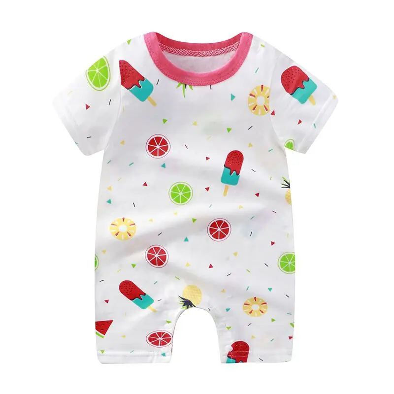 Summer Baby Rompers Boys Girls Jumpsuits Newborn Short sleeve Baby Climbing Clothes Baby Romper Infant Costumes Pajamas baby bodysuit dress