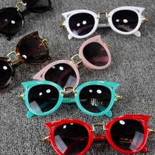 Cat-Eye-Sunglasses Party-Eyewear Vintage Girls Kids Children Cute Lovely UV400 Stylish