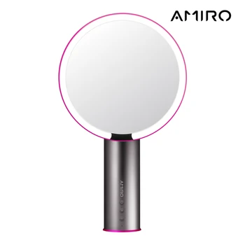 

AMIRO 8 Inch Smart LED Makeup Mirror Adjustable with Led Light Vanity Motion Sensor Brightness Countertop Vanity Mirror