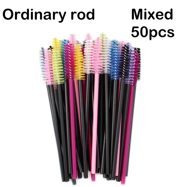 Crystal Eyelashes Brush Comb 25/50Pcs Eye Lashes Extension Mascara Wands Makeup Professional Makeup Beauty Tool