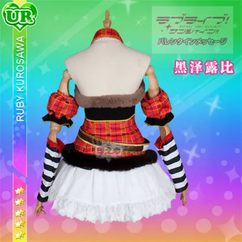 Love Live Sunshine Aqours Ruby Kurosawa Рождественский хор Пробуждение Косплей Костюм A