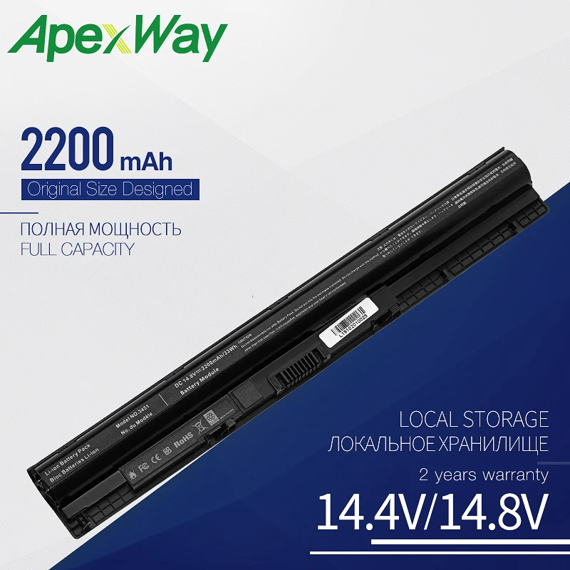 14,8 V ноутбук Батарея M5Y1K 185WK для DELL Inspiron 3451 3458 35513552 Vostro 3458 3459 N3558 N5558 WKRJ2 3558 3559 GXVJ3 HD4J0