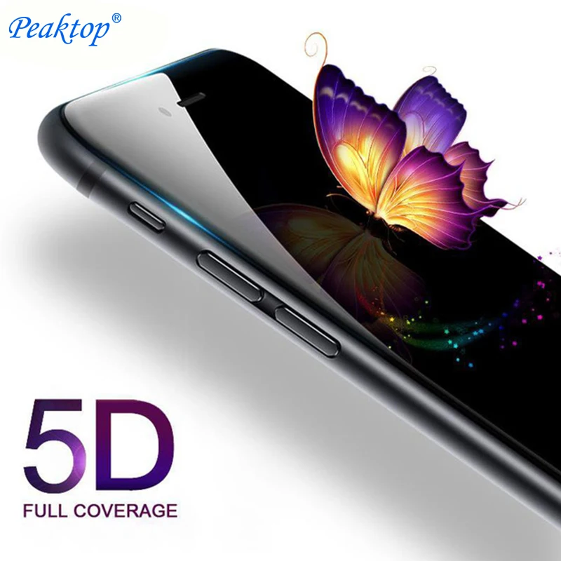 5D protective glass on the for iPhone 6 7 8 plus s6 s7 s8 screen protector glas tempered 9h protect film aphone ihone aifon x10 | Мобильные