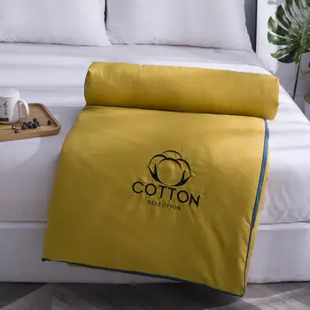 

New Solid Color Pink White Yellow Summer Quilted Bedspreads Blanket Comforter Bed Cover Children's Quilt for Air Conditioning